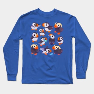 Happy puffin Long Sleeve T-Shirt